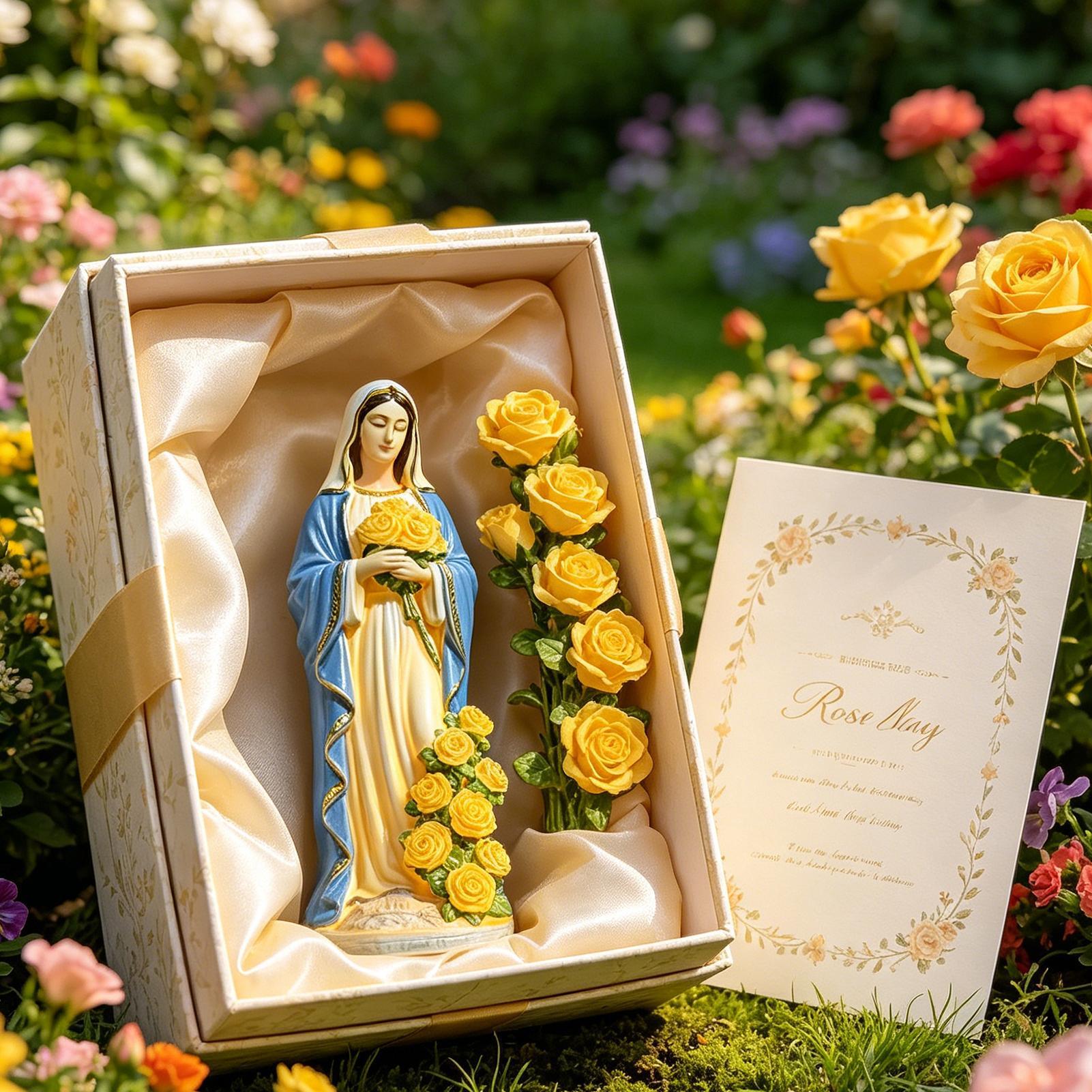 Crafting Resin - Statua Solare della Vergine Maria, Decorazione