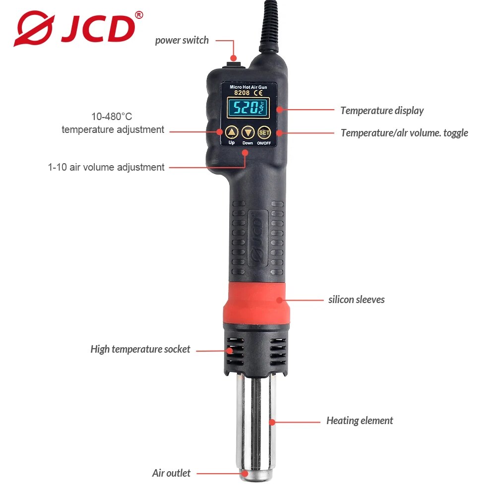 JCD Micro Hot Air Gun 8208 750 - Heat Gun Small recensione e prezzo